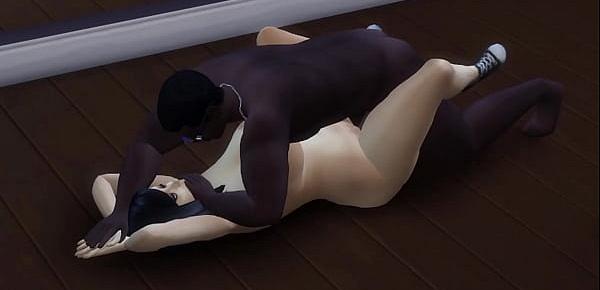  Goth Girl Megan Fucked By Horny Black Men Part 1 [Sims 4]